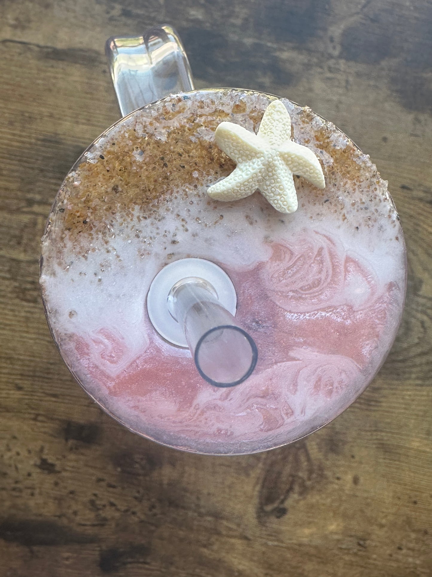 Beachy 20oz Acrylic snowglobe with matching freshie