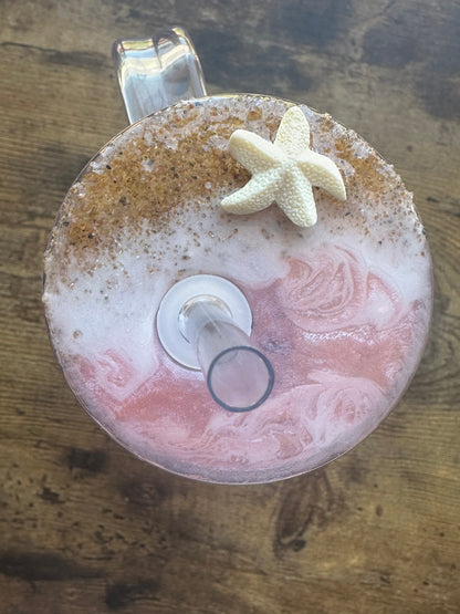 Beachy 20oz Acrylic snowglobe with matching freshie