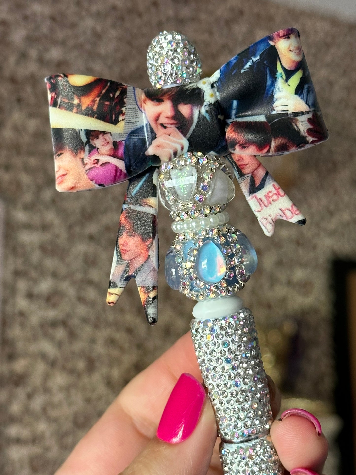 Bieber Bow Boujie Pen silver