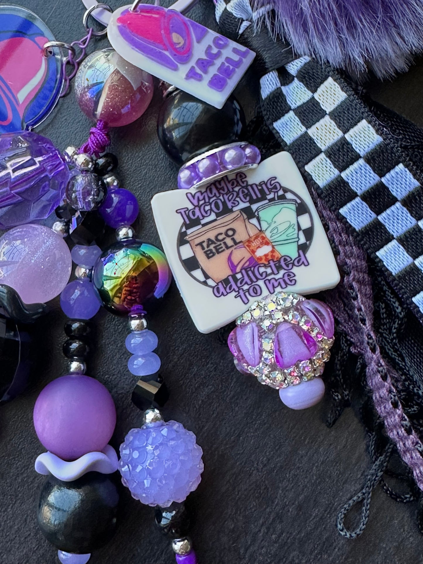 Purple T Bell Chunk Chain