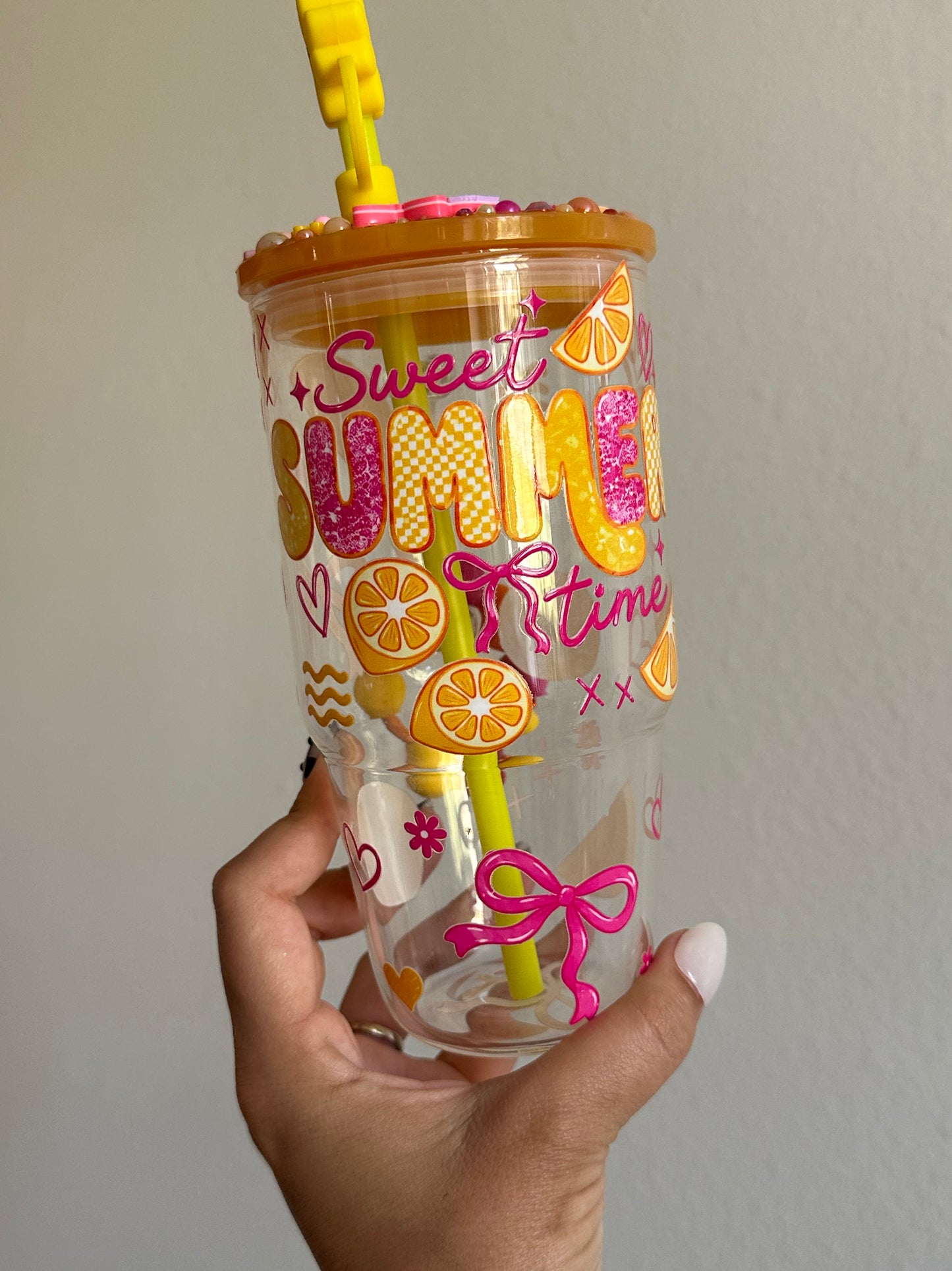Summertime 20oz Glass Tumbler