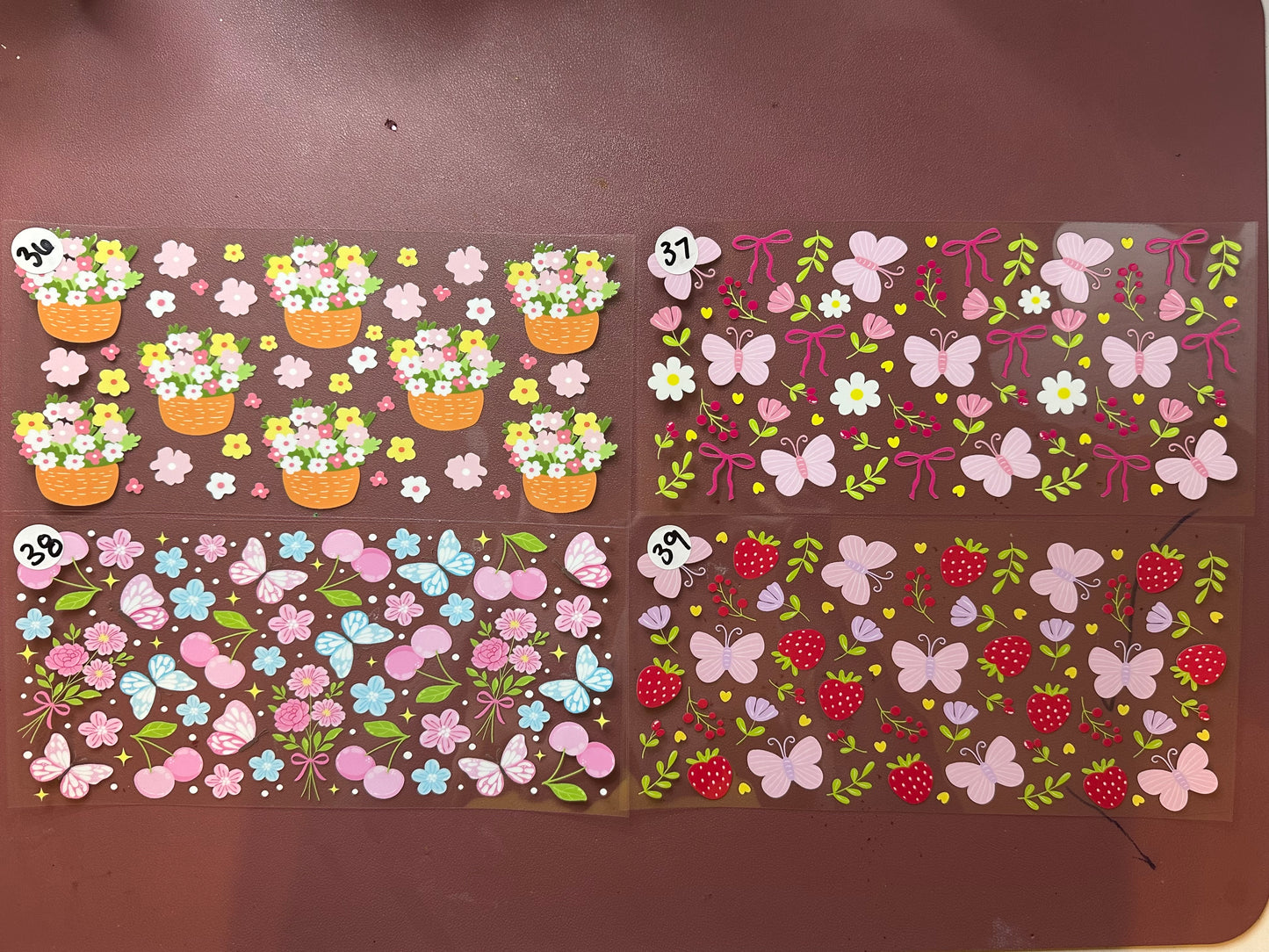 Butterfly and flower wraps