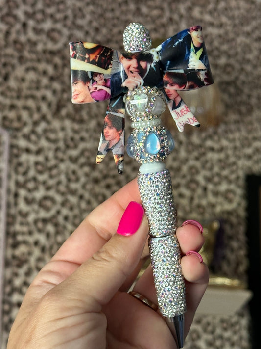 Bieber Bow Boujie Pen silver