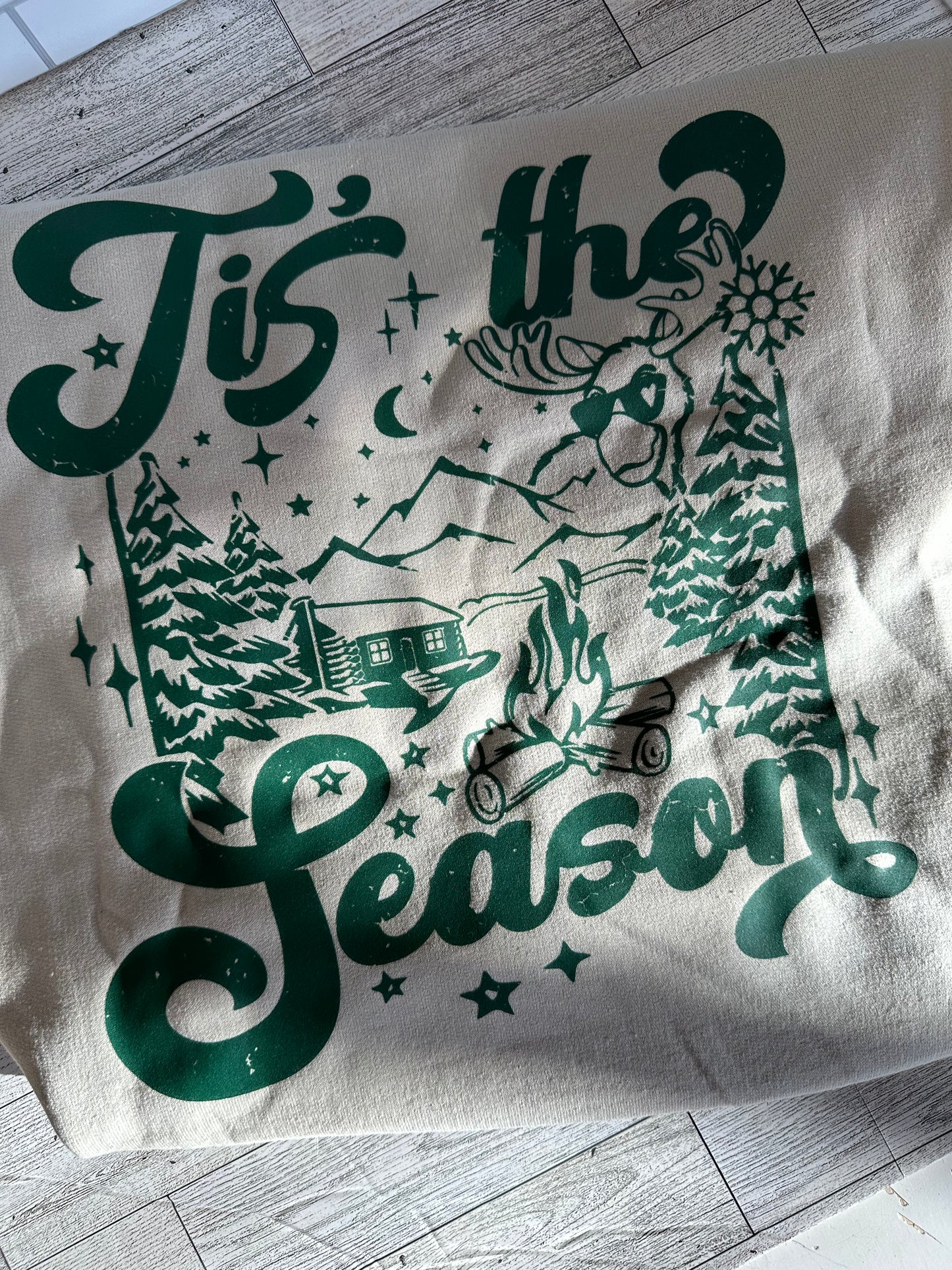 Tis the season (Front & back Design)- Gildan crewneck Sweatshirt