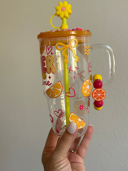 Summertime 20oz Glass Tumbler