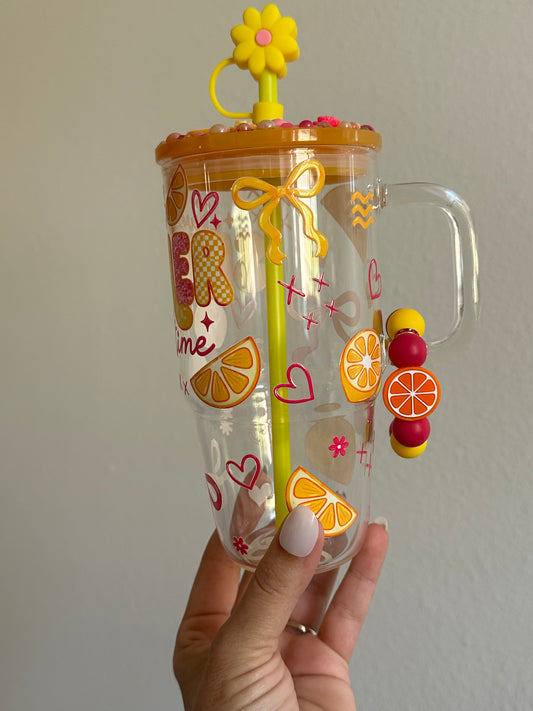 Summertime 20oz Glass Tumbler