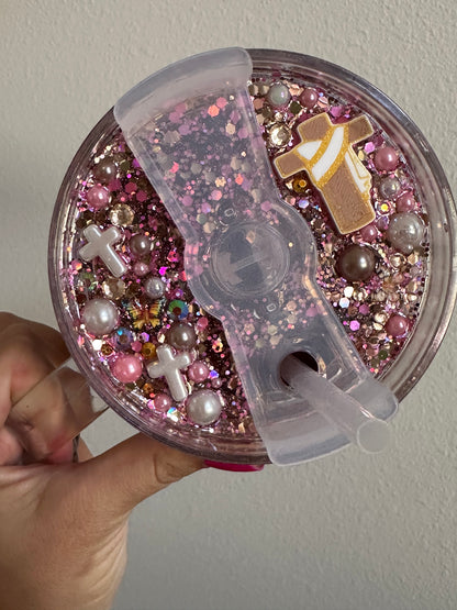 Faith 40oz Acrylic Tumbler with Freshie