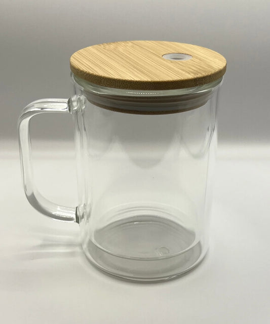 15oz Custom Glass Snow Globe mug