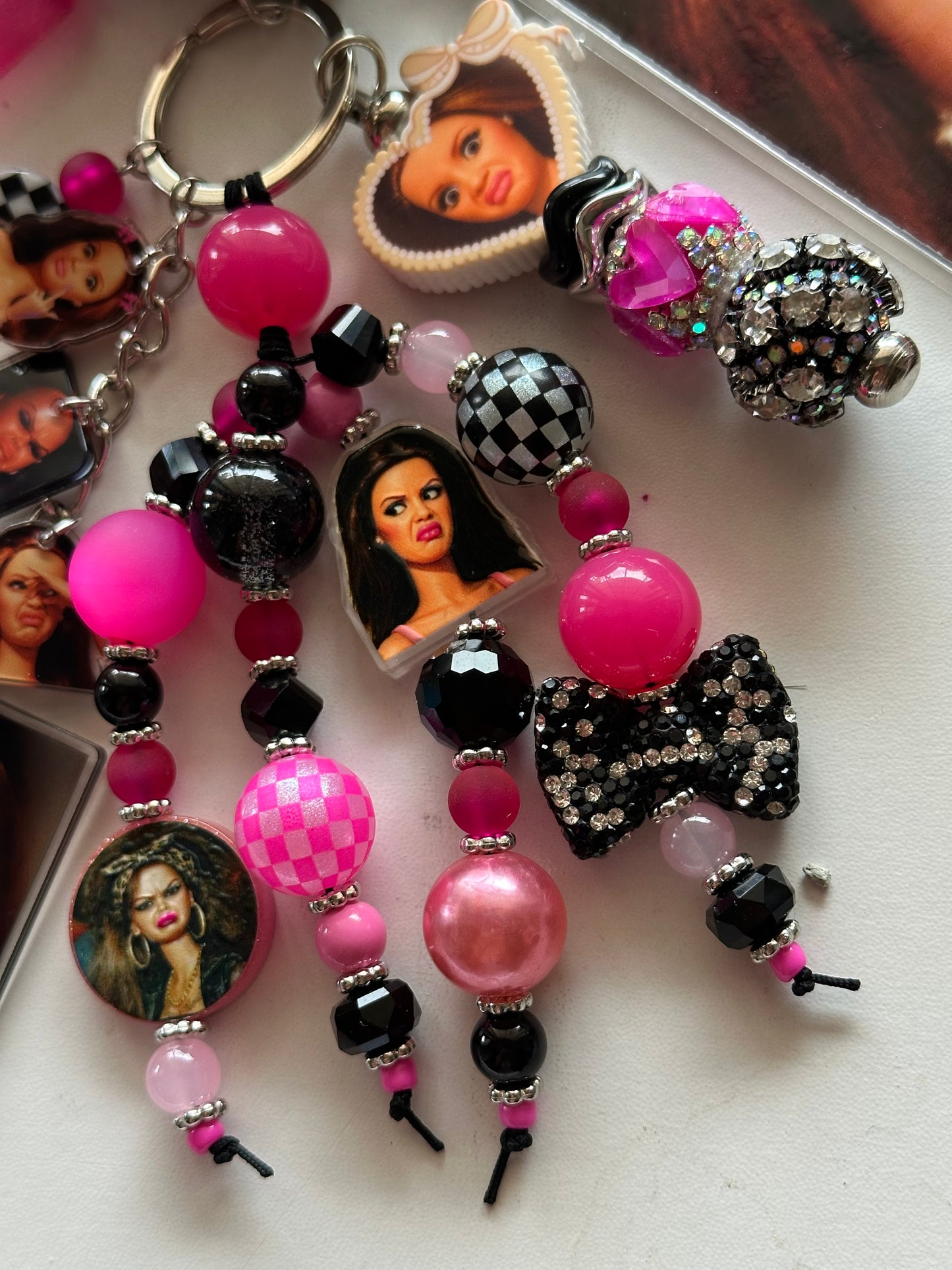Crashout Barb Pink & Black Chunk Chain Stationary Bundle