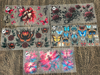 Butterfly and flower wraps