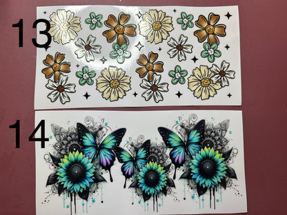 Butterfly and flower wraps