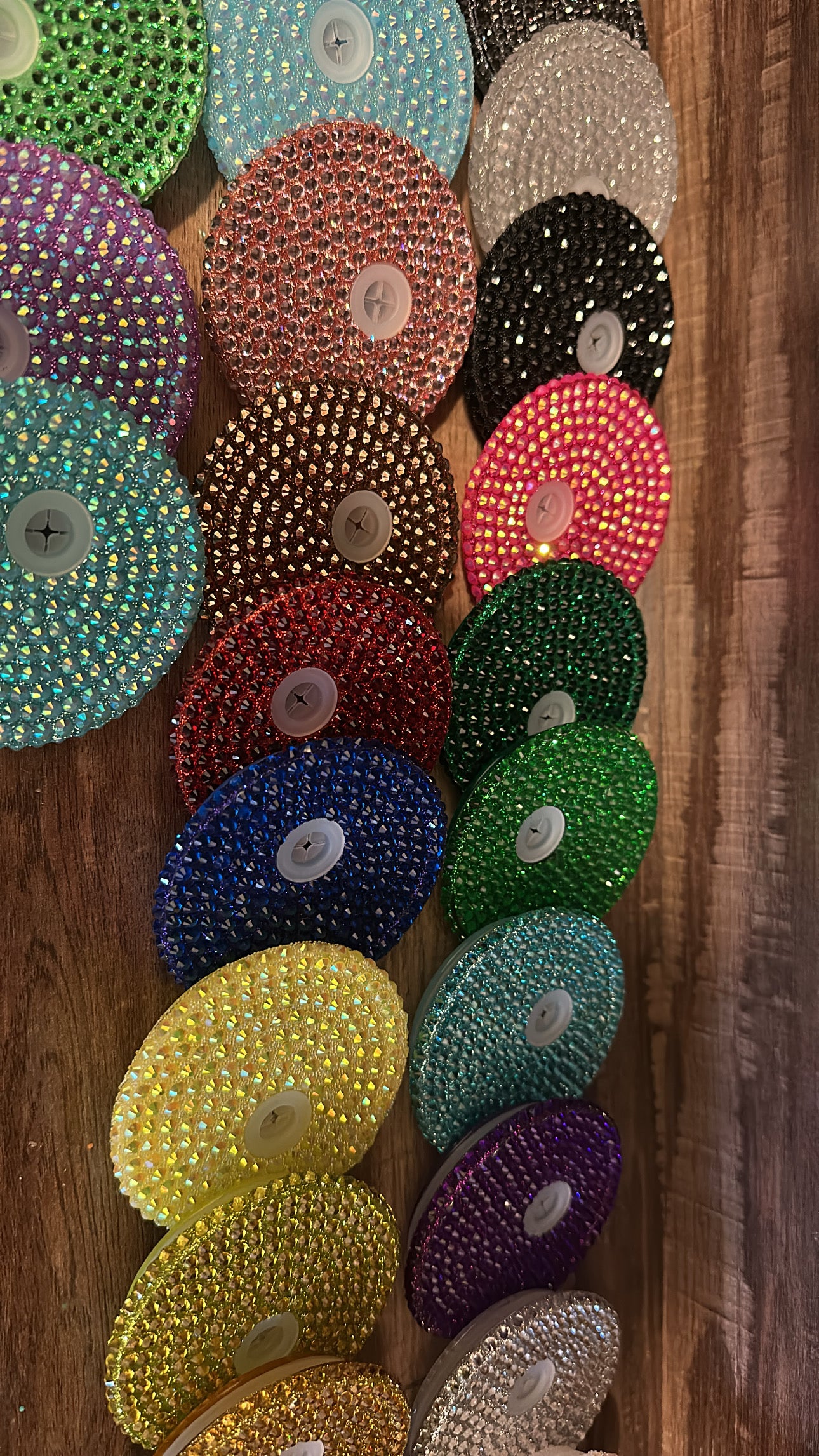 Rhinestone acrylic lid add on