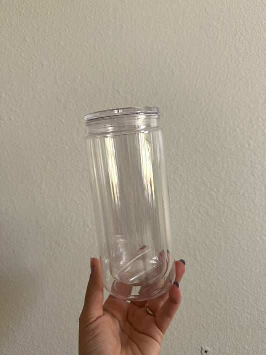 20oz Acrylic Snow Globe Tumbler Blank