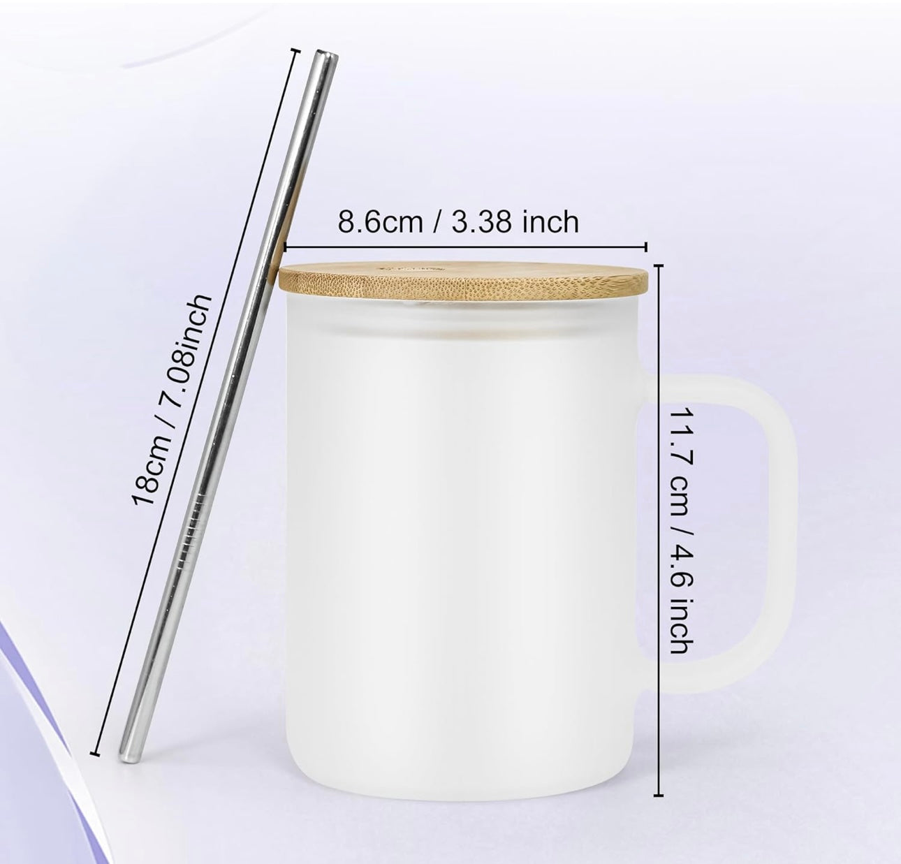 16 oz Custom Frosted Mug