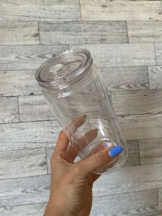 20 oz Custom Acrylic Snowglobe Cup