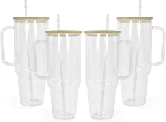 40 oz Glass Custom Tumbler